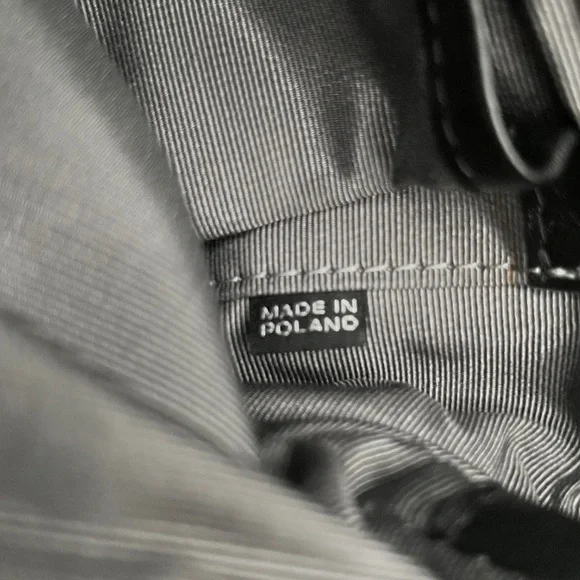 Joanna Maxham Arm Candy Black Leather Shoulder Bag with Silver Chain Straps - Picture 10 of 13